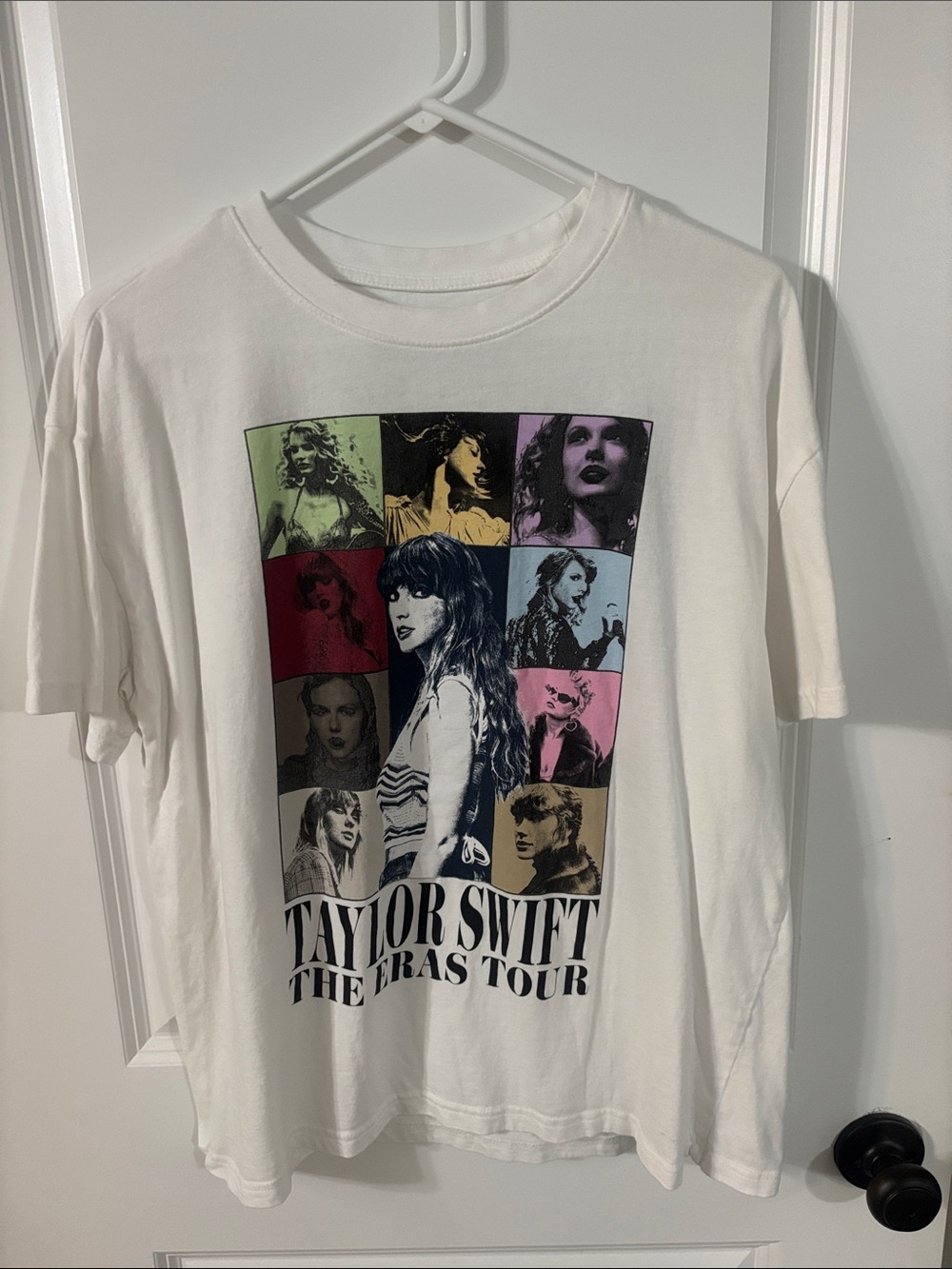 Taylor Swift White Short-Sleeve Graphic Tour Tee